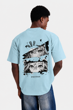 Anime Print Oversized T-Shirt for Men