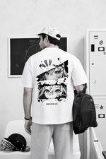Anime Print Oversized T-Shirt for Men