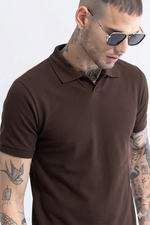 Textured Knit Polo — Men's Casual Wear